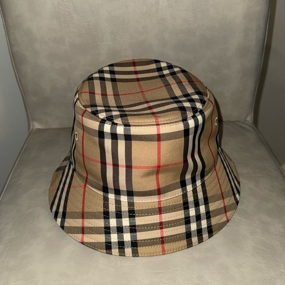 Burberry Beige and Black Checkered Hat - Picture 2 of 3